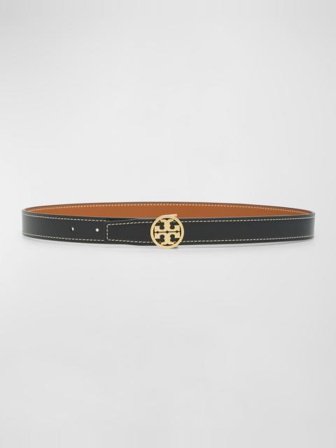 TORY BURCH Miller Reversible Smooth Leather Belt