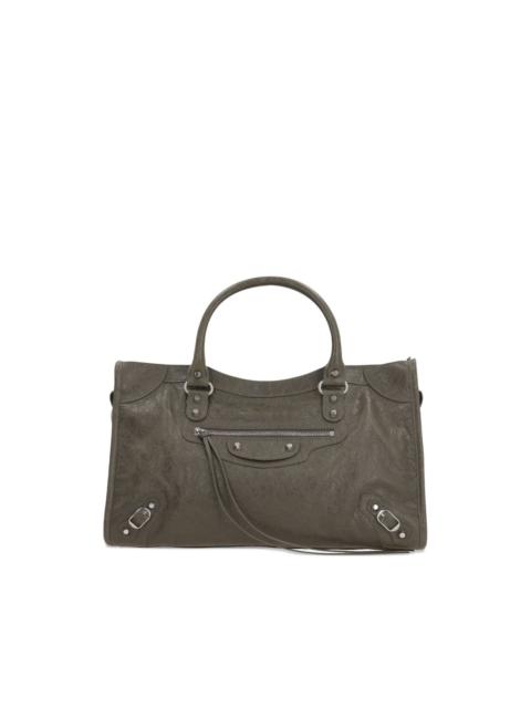 BALENCIAGA medium Le City leather shoulder bag