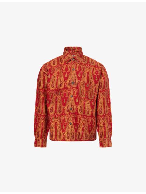 KARTIK RESEARCH Block Printed Silk Shirt
