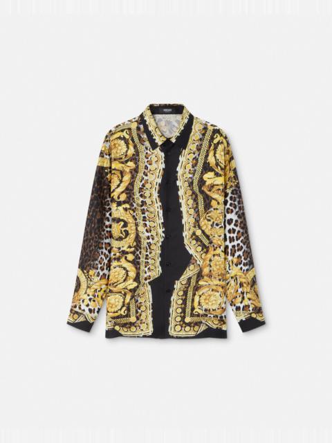 VERSACE Wild Barocco Illusion Silk Shirt