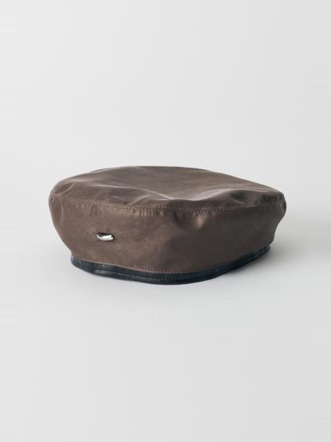 Our Legacy Beret Brown Wash Out Nylon