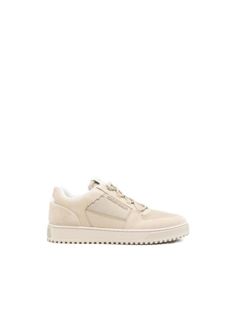 EMPORIO ARMANI panelled mesh-detail sneakers