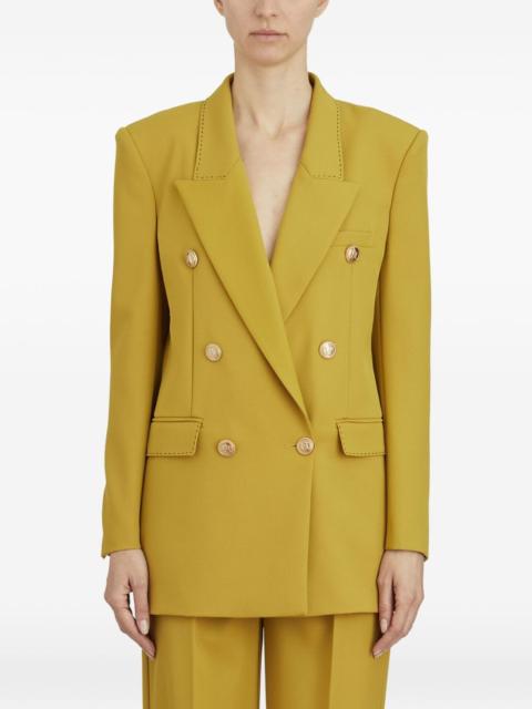 ELISABETTA FRANCHI double-breasted wool blazer