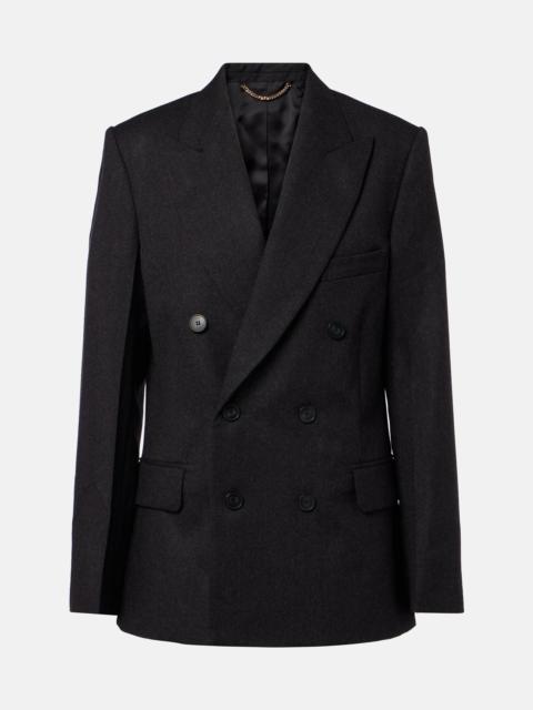 Victoria Beckham Double-breasted virgin wool blazer