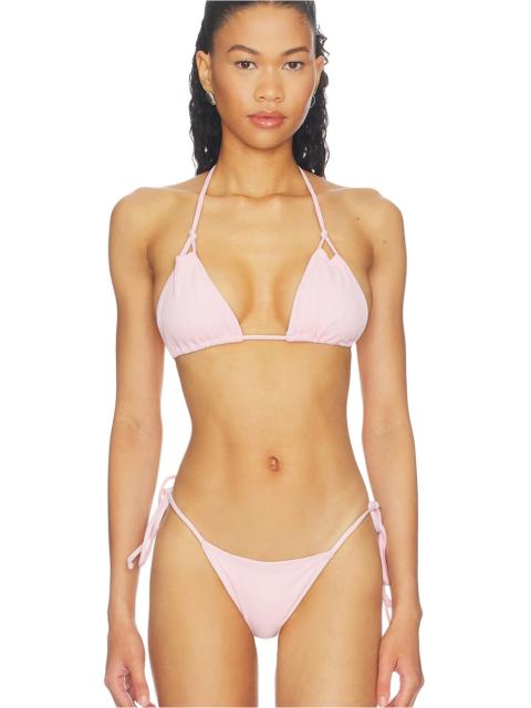 Frankies Bikinis X Paige Lorenze Ari Ribbed Bikini Top