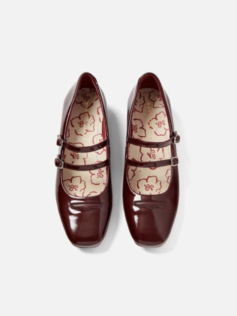 DUKE + DEXTER Ruby Burgundy Patent Mary Jane - Women's