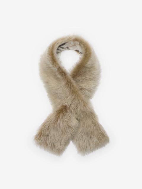 Burberry Reversible Shearling Scarf