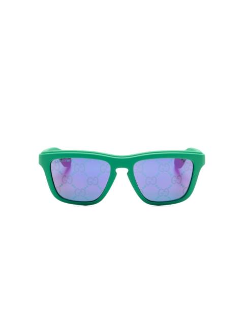 GUCCI GG Supreme square-frame sunglasses