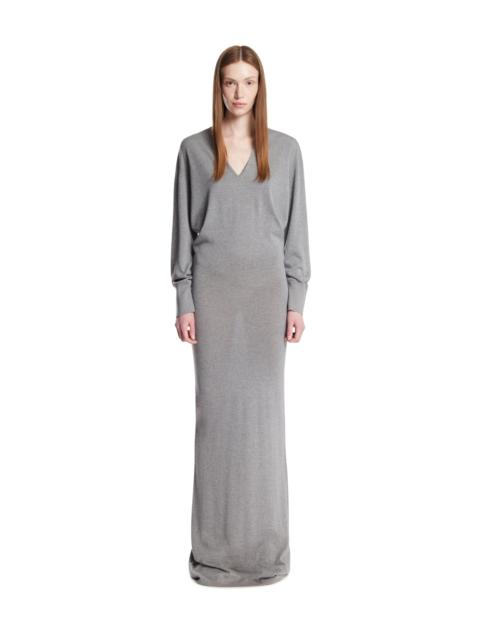 armarium Gray Wool and Cashmere Long Dress