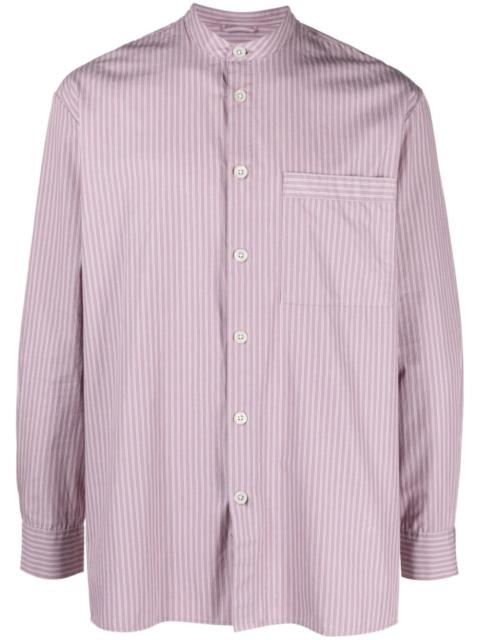 BIRKENSTOCK stripe-pattern collarless shirt