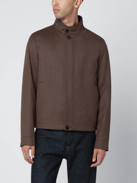 ZEGNA Brown wool jacket
