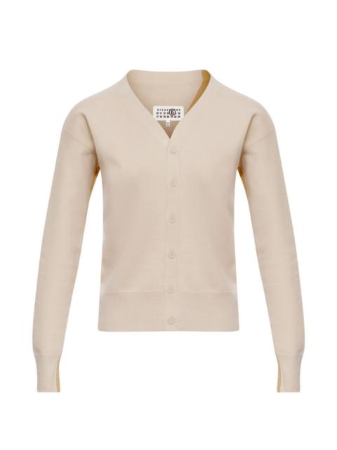 MM6 Maison Margiela V-neck buttoned cardigan