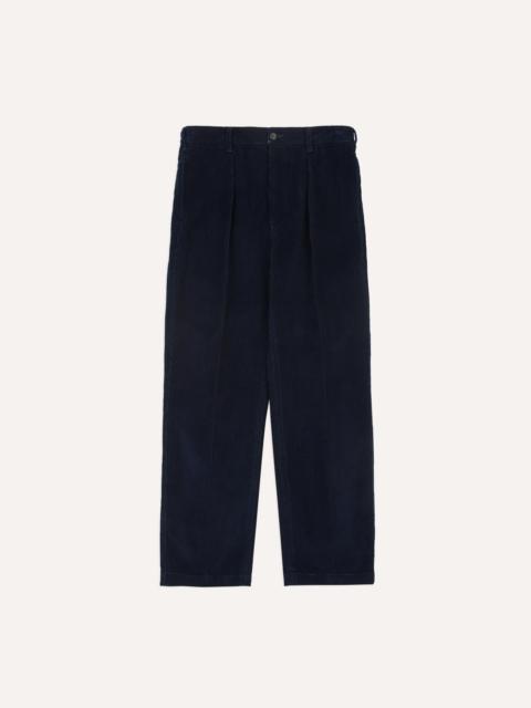 Drake's Navy Cotton Corduroy Field Games Trousers