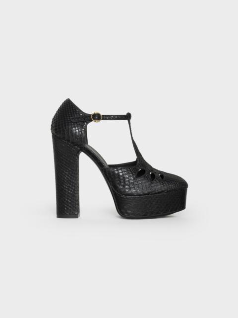 CELINE CELINE MELODY T-STRAP PUMP  IN  PYTHON