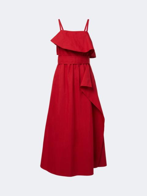 Proenza Schouler Reign ruffled cotton-blend midi dress