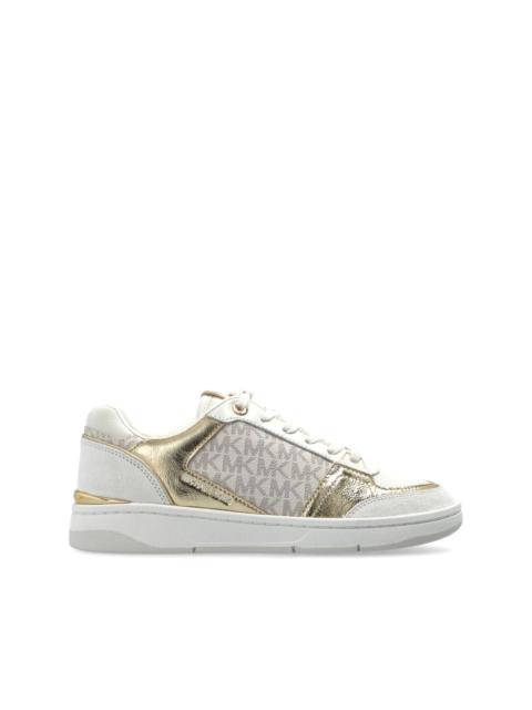 MICHAEL KORS metallic leather sneakers