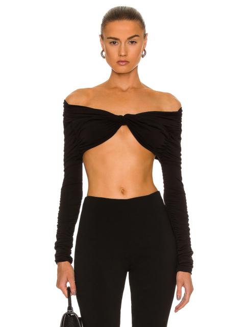 MÔNOT Off the Shoulder Twist Top