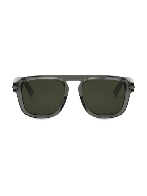 Dior Men's DiorBlackSuit S15I 44MM Rectangular Sunglasses - Grey Green