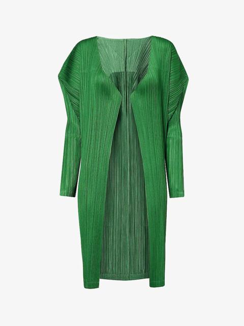 Pleats Please Issey Miyake February regular-fit knitted cardigan