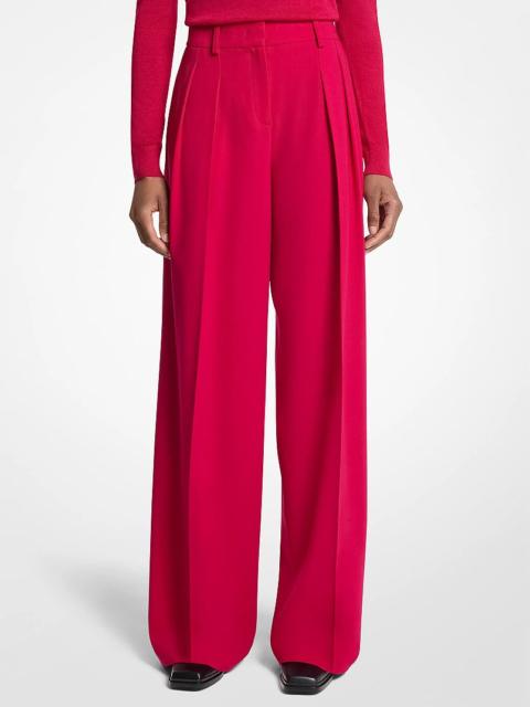 MICHAEL KORS COLLECTION Stretch Wool Pleated Slouch Trousers