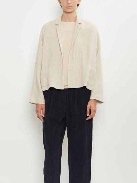 apuntob Linen Cashmere Short Open Jacket — Natural