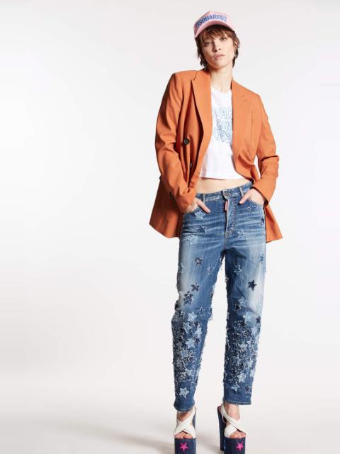DSQUARED2 MEDIUM STARS WASH BOSTON JEANS