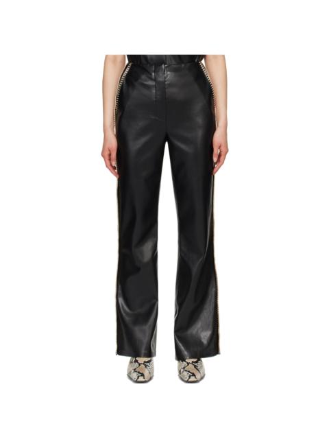 Nanushka Black Manola Vegan Leather Pants