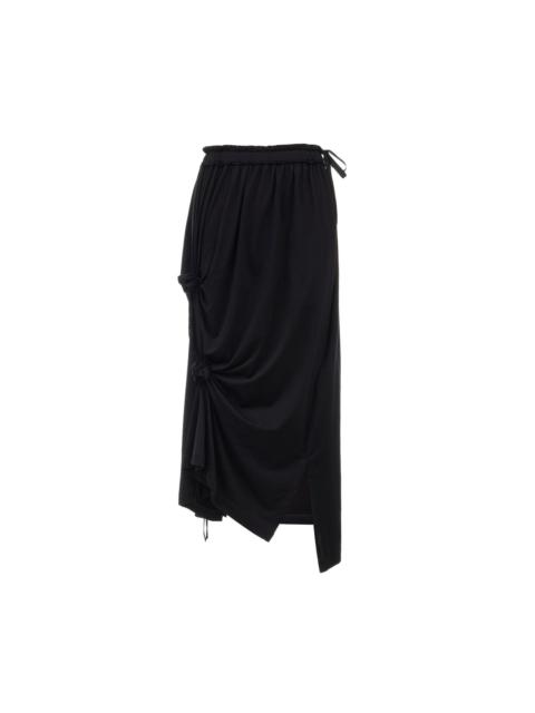 Y's Lace-Up String Flare Skirt