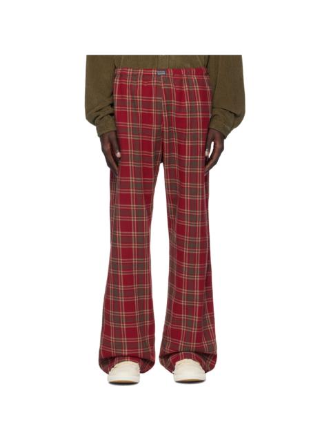 ERL Red Plaid PJ Lounge Pants