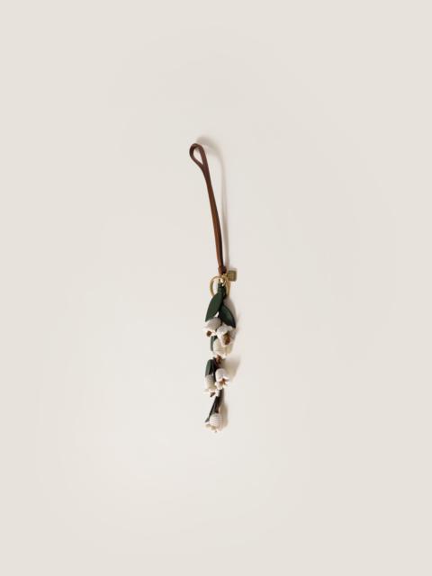 Miu Miu Trick leather keyring