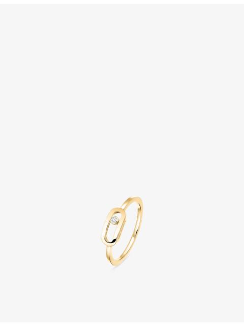 MESSIKA Move Uno 18ct Gold And 0.01ct Diamond Ring