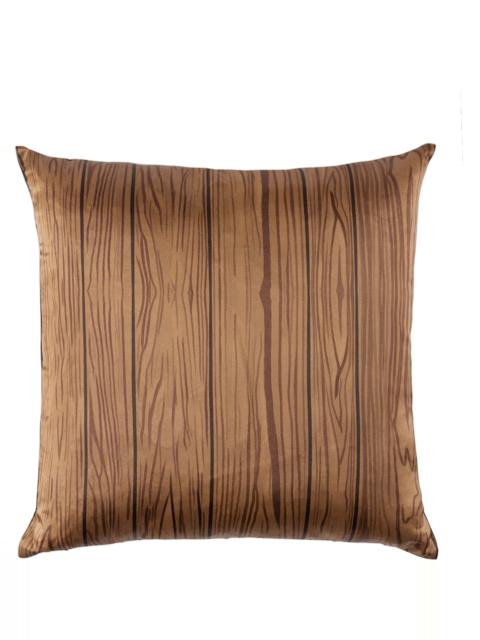 Tanner Fletcher Brown 70's Wood Paneling Cushion