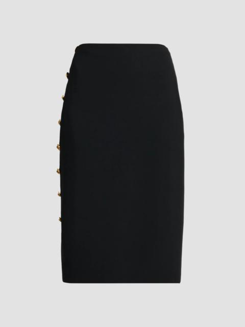 VERSACE Women's Medusa Button Cady Pencil Skirt - Black