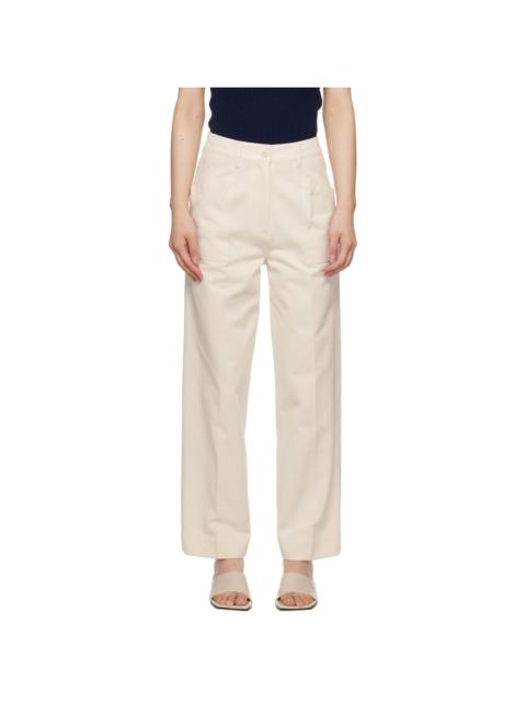 NOTHING WRITTEN White Bas Trousers