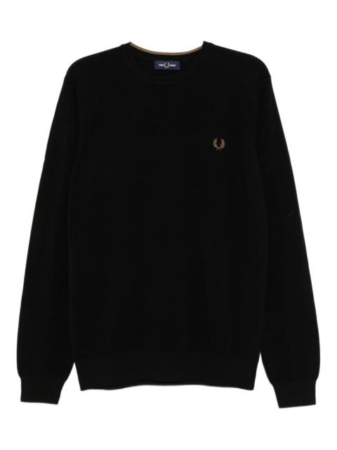 Fred Perry piqué-stitched top