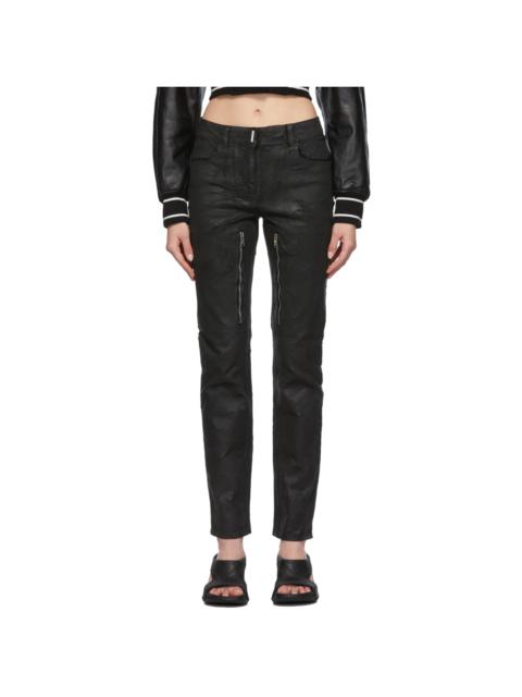 Givenchy Black Zip Jeans