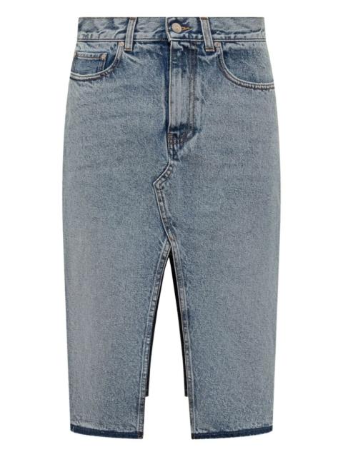 Stella McCartney asymmetrical denim skirt