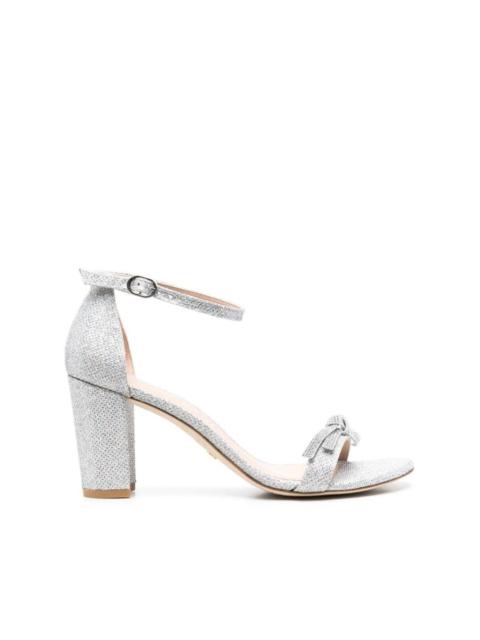 Stuart Weitzman glittered leather sandals