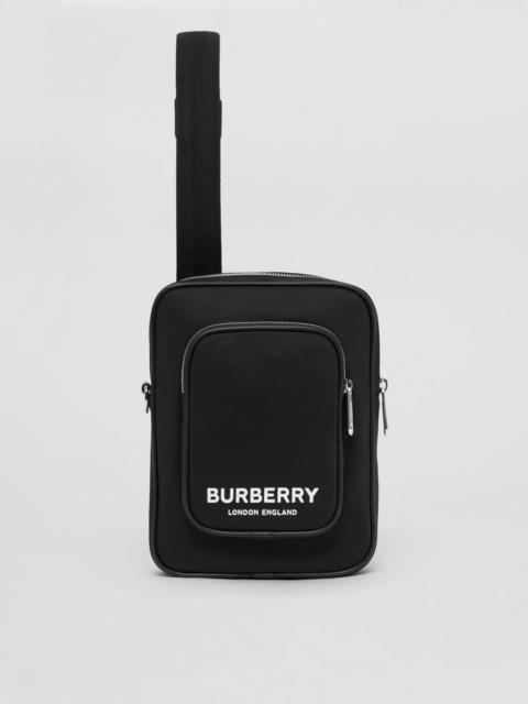 Burberry Logo Print Nylon Crossbody Bag