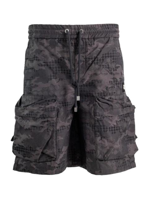 AMIRI MA Camo Jacquard Cargo Shorts "Black" AMBMSO1084 001