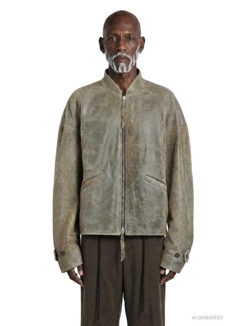 Ziggy Chen Leather Bomber Jacket