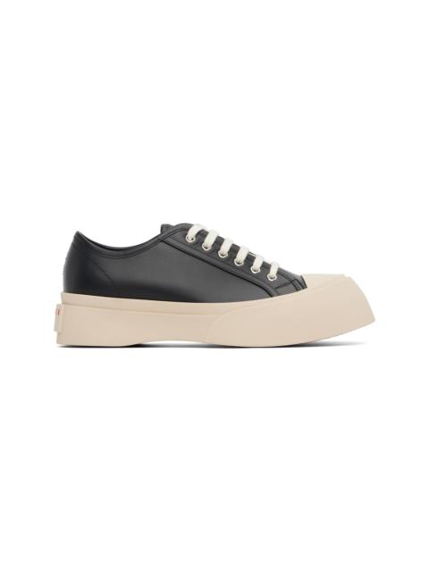 Marni Black Nappa Leather Pablo Lace-Up Sneakers