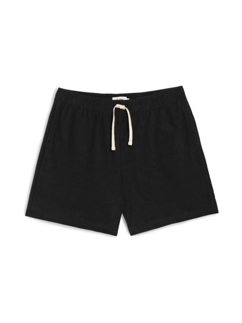 Bather Black Terry Tour Short