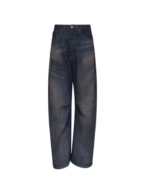MM6 Maison Margiela faded-wash wide-leg denim jeans