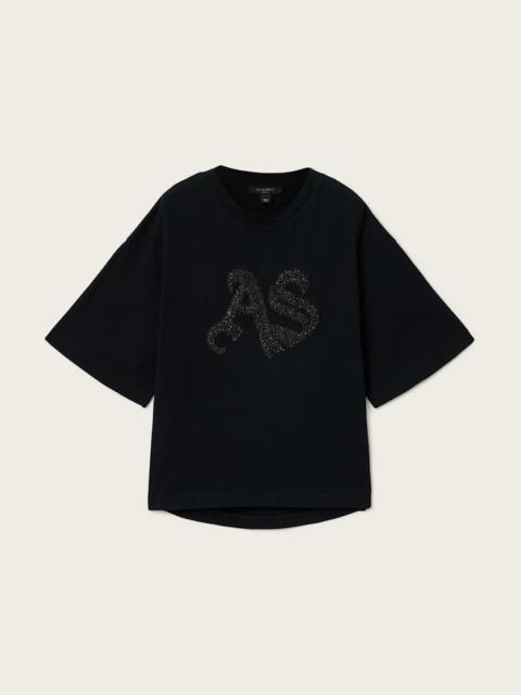 ALLSAINTS ICON AMELIE OVERSIZED EMBELLISHED T-SHIRT