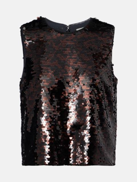 STAUD Sequined top