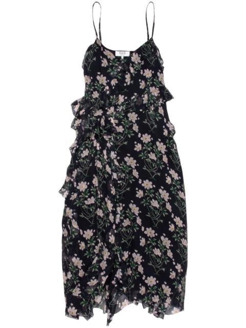 Sea tiered midi dress