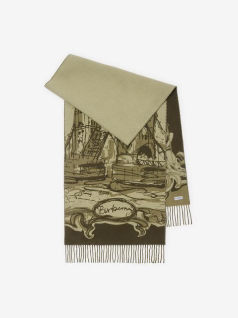 Burberry Tower Bridge Cashmere Scarf