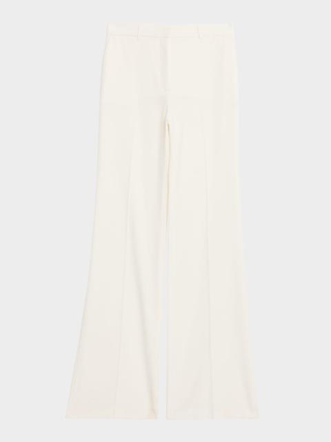 LoveShackFancy Enly Wool-Blend Wide Leg Pants