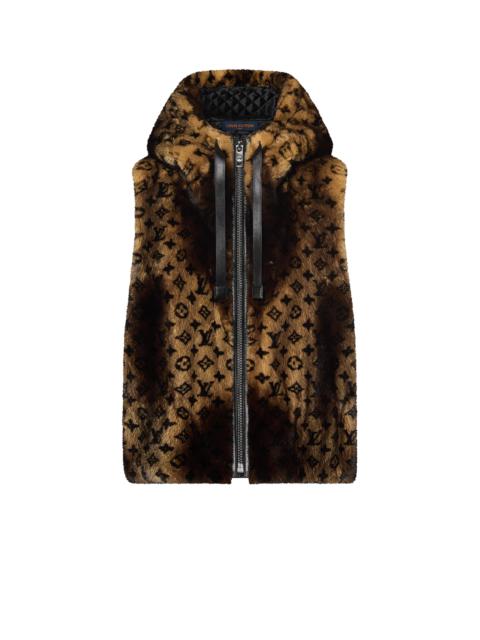 Louis Vuitton Monogram Mink Hooded Gilet